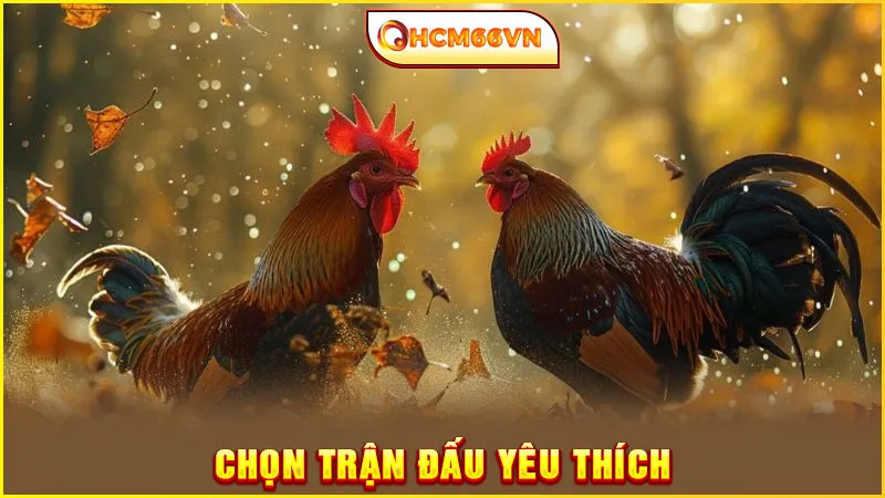 Chọn trận đấu yêu thích